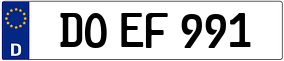 Trailer License Plate